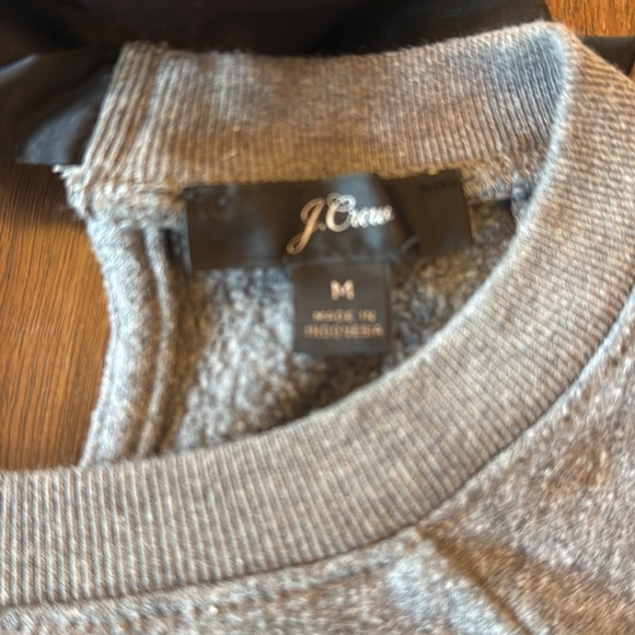 J Crew satin tie-back sweatshirt sz M - Picture 4 of 4